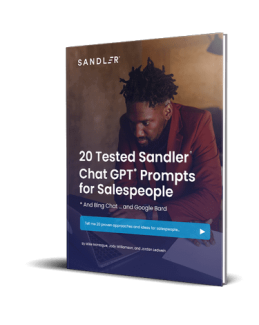 20 Tested Sandler Chat GPT Prompts for Salespeople - 3D Cover Image